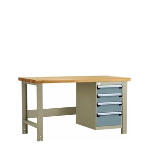 LG1001L3 - Rousseau Workbench with Painted Steel Top