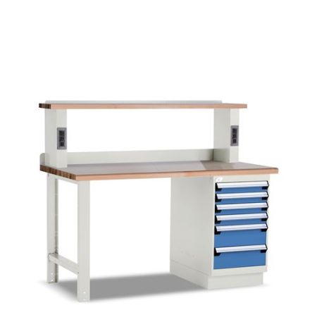 LG2104C - Rousseau Workbench with Laminated Wood Top