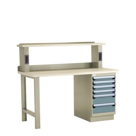 LH3106L3C - Rousseau Workbench with Plastic Laminated Top