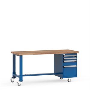 LJ2102L3C - Rousseau MobileWorkbench with Laminated Wood Top