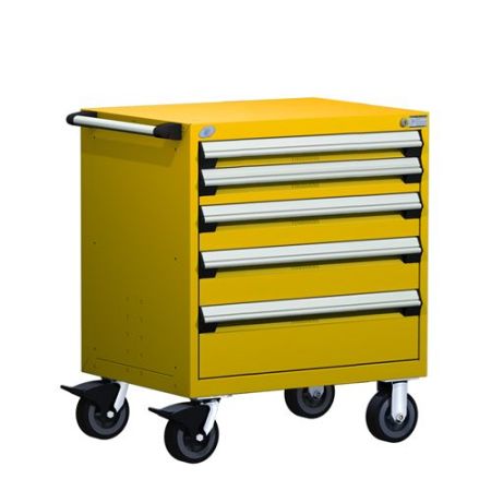 R5BDG-3003 - Rousseau Heavy-Duty Mobile Cabinet, with Partitions