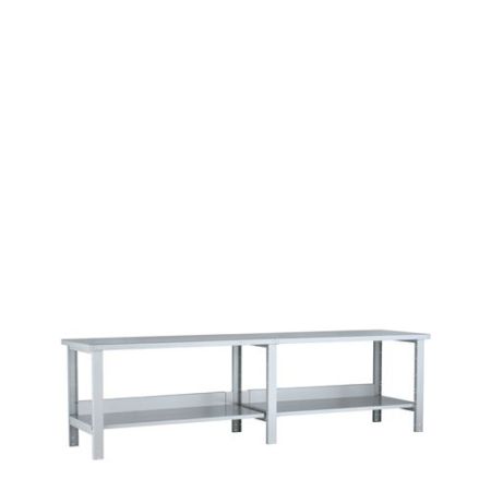 WSA1904 - Rousseau Double Workbench with Painted Steel Top