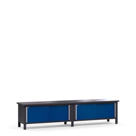 WSA1975 - Rousseau Double Workbench with Painted Steel Top